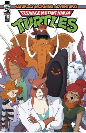 Teenage Mutant Ninja Turtles: Saturday Morning Adventures Continued 16A published by IDW with cover art by Dan Schoening