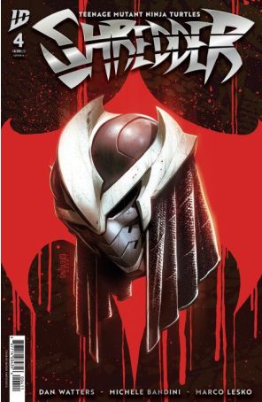 Teenage Mutant Ninja Turtles: Shredder 4A published by IDW with cover art by Mateus Santolouco