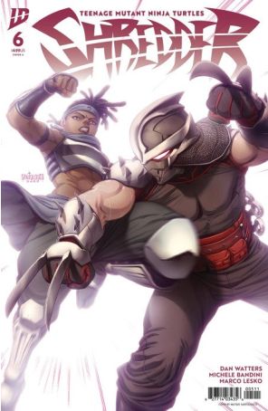Teenage Mutant Ninja Turtles: Shredder 6A published by IDW with cover art by Mateus Santolouco