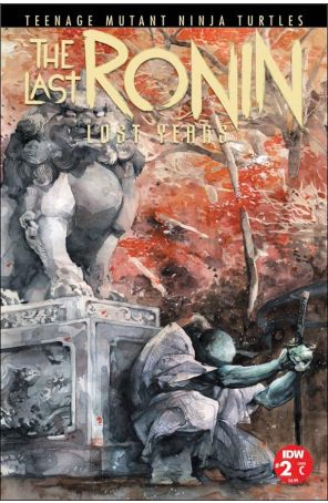 Teenage Mutant Ninja Turtles: The Last Ronin-Lost Years 2C published by IDW with cover art by Jonathan Marks Barravecchia