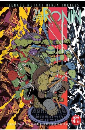Teenage Mutant Ninja Turtles: The Last Ronin-Lost Years 4D published by IDW with cover art by Tradd Moore