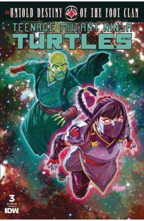 Teenage Mutant Ninja Turtles: The Untold Destiny of the Foot Clan 3A published by IDW with cover art by Mateus Santolouco