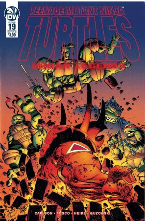 Teenage Mutant Ninja Turtles: Urban Legends 19B published by IDW with cover art by Frank Fosco