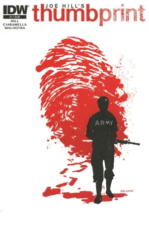 Thumbprint 1 published by IDW with cover art by Vic Malhotra
