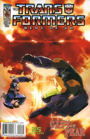 Transformers: Best of UK: City of Fear 2 published by IDW with cover art by Andrew Griffith