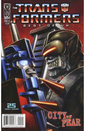 Transformers: Best of UK: City of Fear 5 published by IDW with cover art by Andrew Griffith