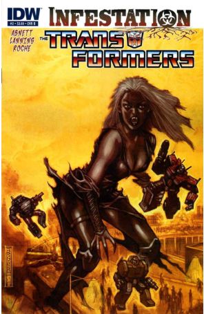 Transformers: Infestation 2B published by IDW with cover art by John K. Snyder