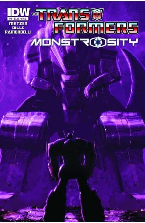 Transformers: Monstrosity 4B published by IDW with cover art by Livio Ramondelli