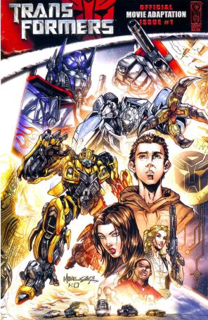 Transformers: Movie Adaptation 1 published by IDW with cover art by Alex Milne