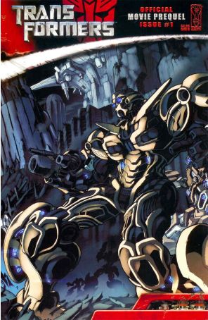 Transformers: Movie Prequel 1B published by IDW with cover art by Don Figueroa