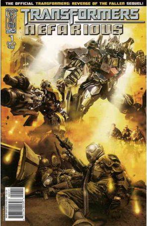 Transformers: Nefarious 1A published by IDW with cover art by Carlos Magno