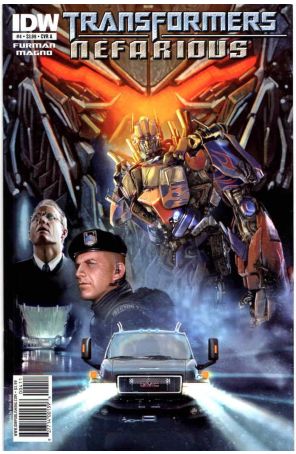 Transformers: Nefarious 4A published by IDW with cover art by Brian Rood