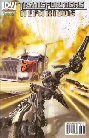 Transformers: Nefarious 5A published by IDW with cover art by Brian Rood