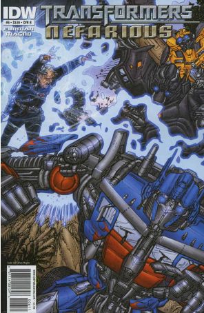 Transformers: Nefarious 6B published by IDW with cover art by Carlos Magno