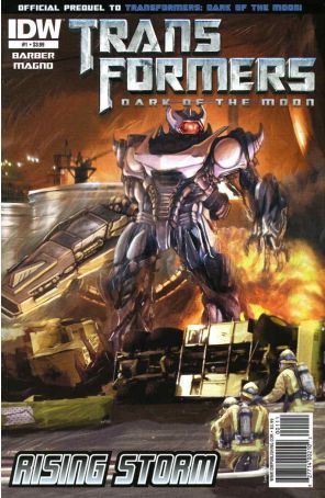 Transformers: Rising Storm 1 published by IDW with cover art by Brian Rood