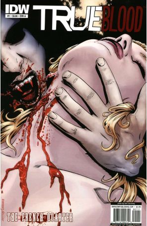 True Blood: French Quarter 1A published by IDW with cover art by Joe Corroney