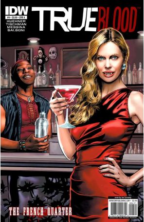 True Blood: French Quarter 4A published by IDW with cover art by Joe Corroney