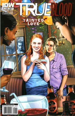 True Blood: Tainted Love 1B published by IDW with cover art by Joe Corroney
