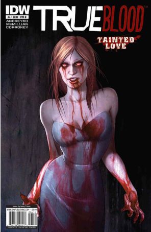 True Blood: Tainted Love 4B published by IDW with cover art by Jenny Frison