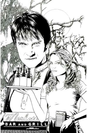 True Blood 4C published by IDW with cover art by Joe Corroney