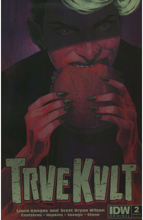 Trve Kvlt 2C published by IDW with cover art by Elizabeth Beals