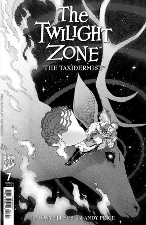 The Twilight Zone (5th Series) 7C published by IDW with cover art by Tony Fleecs