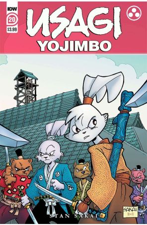 Usagi Yojimbo (IDW) 20 published by IDW with cover art by Stan Sakai