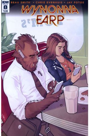 Wynonna Earp (2nd Series) 8 published by IDW with cover art by Chris Evenhuis
