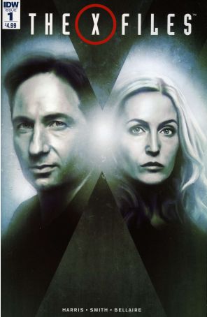 X-Files (IDW) 1 published by IDW with cover art by menton3