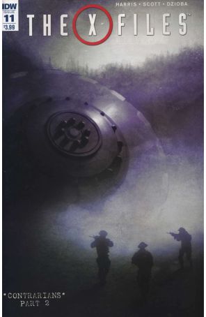 X-Files (IDW) 11 published by IDW with cover art by Menton3