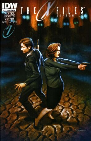 X-Files: Season 10 1A published by IDW with cover art by Carlos Valenzuela