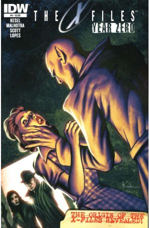 X-Files: Year Zero 4 published by IDW with cover art by Carlos Valenzuela