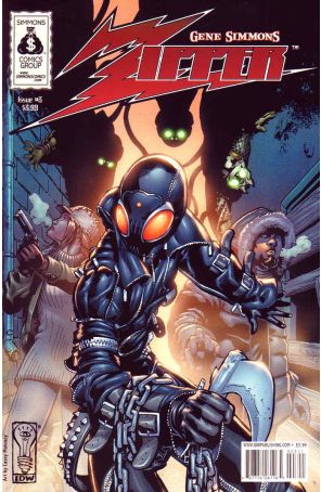 Zipper (Gene Simmon's) 3 published by IDW with cover art by Casey Maloney