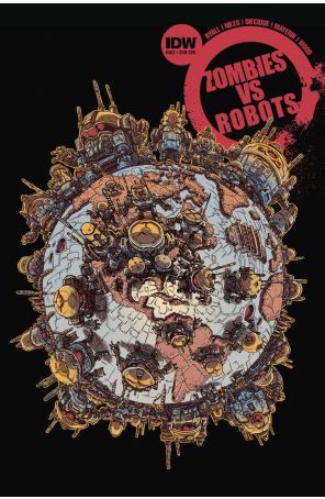 Zombies vs. Robots (2nd Series) 2A published by IDW with cover art by James Stokoe