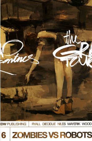Zombies vs. Robots (2nd Series) 6 published by IDW with cover art by Ashley Wood