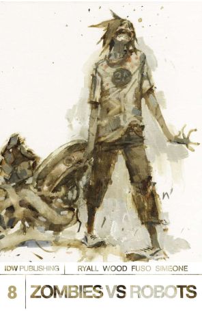 Zombies vs. Robots (2nd Series) 8 published by IDW with cover art by Mark Torres