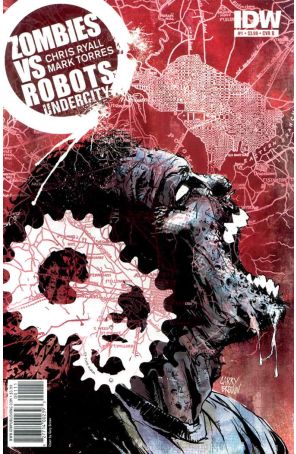 Zombies vs. Robots: Undercity 1B published by IDW with cover art by Garry Brown