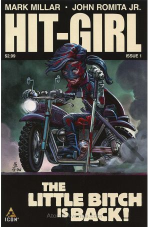 Hit-Girl 1 published by Icon with cover art by John Romita Jr.