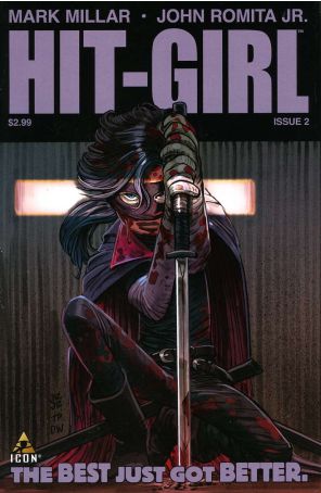Hit-Girl 2 published by Icon with cover art by John Romita Jr.