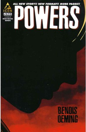 Powers (Vol. 2) 25A published by Icon with cover art by Brian Michael Bendis