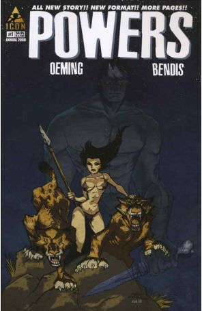 Powers (Vol. 2) Annual 1 published by Icon with cover art by Michael Avon Oeming