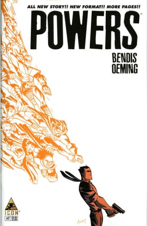 Powers (Vol. 3) 7 published by Icon with cover art by Michael Avon Oeming
