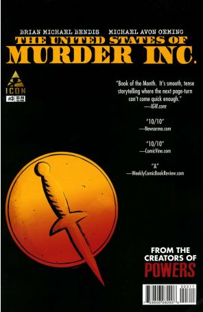 The United States of Murder Inc. 3 published by Icon with cover art by Michael Avon Oeming