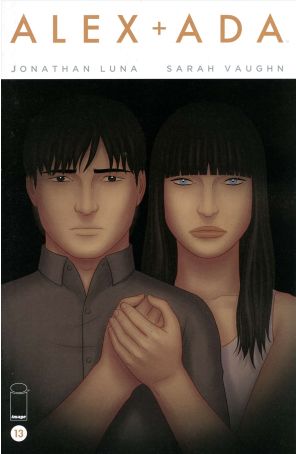 Alex + Ada 13 published by Image with cover art by Jonathan Luna
