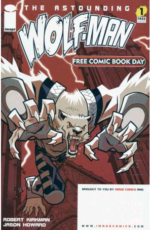 The Astounding Wolf-Man FCBD 1 published by Image with cover art by Jason Howard