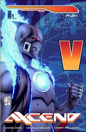 Axcend 1B published by Image with cover art by Shane Davis