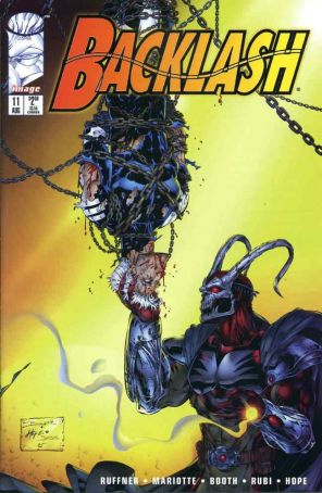 Backlash 11 published by Image with cover art by Brett Booth