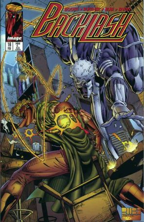 Backlash 16 published by Image with cover art by Mel Rubi