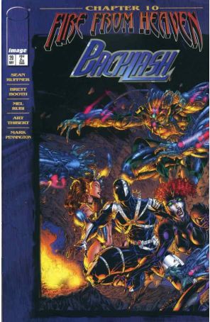 Backlash 20 published by Image with cover art by Brett Booth