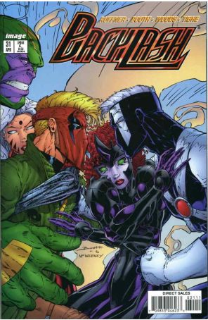 Backlash 31 published by Image with cover art by Brett Booth